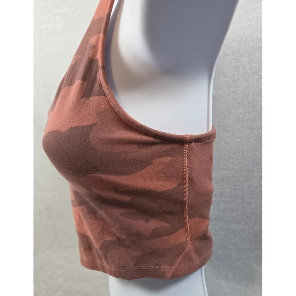Lululemon Align Sports Tank Nuli Size 4 Camo Brier Rose Multi Crop Stretch Logo